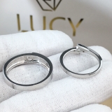 HAPPY097 Nhẫn cưới thiết kế, nhẫn cưới cao cấp, nhẫn cưới kim cương 3.5mm 3.6mm - Lucy Jewelry