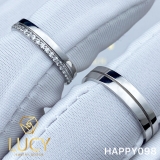 HAPPY098 Nhẫn cưới thiết kế, nhẫn cưới cao cấp, nhẫn cưới kim cương - Lucy Jewelry