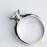 EM035-6.3mm Nhẫn nữ thiết kế, nhẫn ổ kim cương 6.3mm, nhẫn cầu hôn, nhẫn đính hôn, nhẫn nữ vàng - Lucy Jewelry