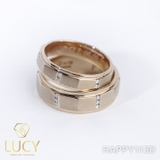 HAPPY113D Nhẫn cưới thiết kế, nhẫn cưới cao cấp, nhẫn cưới kim cương - Lucy Jewelry