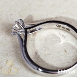 EM086 Nhẫn cầu hôn, nhẫn đính hôn, nhẫn kim cương 4.1mm 4mm, nhẫn nữ thiết kế đẹp - Lucy Jewelry