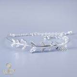 LT210 LẮC TAY CÀNH LÁ CUFF BẠC LUCY BẠC 925