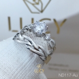 ND117_Au Nhẫn cưới thiết kế - Lucy Jewelry