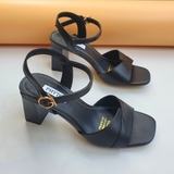 Sandal nữ cao 7p gót trụ, quai đơn bản to