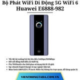 Huawei E6888-982 (Pro 5) | Bộ Phát WiFi Di Động 5G WiFi 6, Tốc Độ Cao 3600Mbps, Pin Khỏe 7000mAh, Màn Hình Cảm Ứng | Hàng Chính Hãng