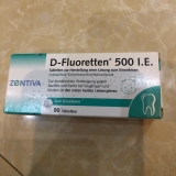 Vitamin D-Fluoretten 500 IE bổ sung D3 để trẻ giai đoan 17 ngày tuổi - 2 tuổi hấp thụ canxi tốt hơn