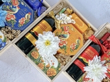 Set Quà Tết Khay Gỗ Kèm Túi Mika MS07