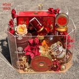 Set Quà Tết Hộp Mica ĐỎ MS68
