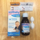 Vitamin Tổng Hợp 14 vitamins và khoáng chất Wellbaby Tăng Đề Kháng Cho Bé 6 tháng – 4 tuổi 150ml