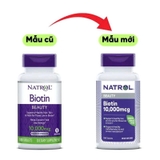Viên Uống Chống Rụng, Kích Thích Mọc Tóc Natrol Biotin 10,000mcg Của Mỹ