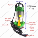 Máy Bơm Chìm Brushless 12V 150W (8.000 L/H) Màu Xanh