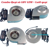 Combo Quạt Sò Ly Tâm 48V 45W AVC (Mới 95%) | Quạt AVC 48V | Quạt Sên 48V | Quạt Ly Tâm 48V | Quạt Đức 48V