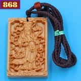Vòng cổ thần tài gỗ hoàng đàn DMG36