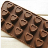 khuôn socola silicon hình trái tim lõm