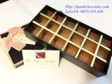 NHC18 - Vỏ  hộp đựng socola hình chữ nhật 18 ngăn
