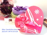 HT18 - Vỏ Hộp socola hình tim xinh xắn