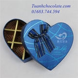 HTN10- Hộp socola hình tim chia 10 ngăn