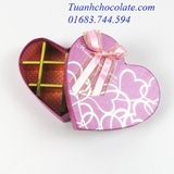 HTN10- Hộp socola hình tim chia 10 ngăn