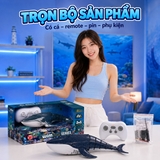 Cá Voi Điều Khiển Từ Xa 2.4GHz Phun Nước – Thân Linh Hoạt