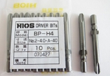 Mũi tua vít Hios BP-H4 No.2-4.0-A-60