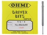 Mũi vít OHMI Vh-4 No.00x4x40 60 80(1.5x20)