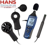 Máy đo đa chỉ tiêu (môi trường) tốc độ gió, nhiệt độ, độ ẩm, độ ồn, độ rọi PCE-EM 883