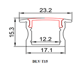 Thanh nhôm cho led T15