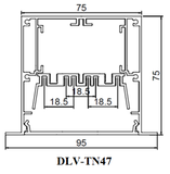 Thanh nhôm cho led TN47