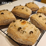 Bánh mì ôliu Focaccia men sống hữu cơ