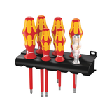 Bộ 6 cây tua vít cách điện 1000V và 1 bút thử điện đựng trong giá nhựa Wera 05006147001