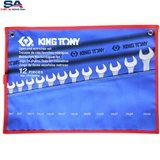 Bộ cờ lê 2 đầu miệng 12 chi tiết Kingtony 1112MRN