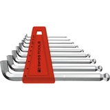 BỘ LỤC GIÁC NGẮN ĐẦU 100° CHỮ L PB SWISS TOOLS 9 CÂY MẠ CHROME PB 2212.H-10