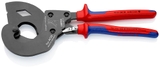 KNIPEX® DỤNG CỤ CẮT CÁP ACSR (CƠ CẤU BÁNH CÓC) CHO CÁP CÓ LÕI THÉP KNIPEX 95 32 340 SR