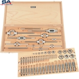 Bộ taro bàn ren 62 chi tiết M5-M30 Volkel 48007