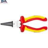 Kìm mũi tròn cách điện 1000V Sata 70161