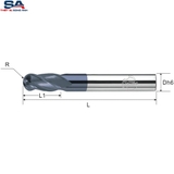 Dao phay cầu hợp kim 4me CMTéc CEB4