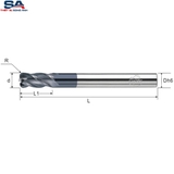 Dao phay hợp kim dài CMTéc CECL4