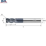 Dao phay ngón hợp kim CMTéc CECR4