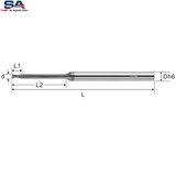 Dao phay hợp kim cổ dài CMTéc CEN2