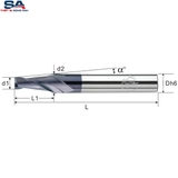 Dao phay ngón hợp kim 2me CMTéc CETF2