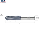 Dao phay cầu hợp kim CMTec