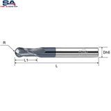 Dao phay cầu hợp kim CMTéc CEBL2