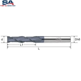 Dao phay hợp kim 2me dài CMTéc CEFF2