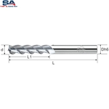 Dao phay nhôm 3 me dài CMTéc CEXF3