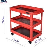 Xe đẩy 3 ngăn 71cm màu đỏ CSPS VNUQ071XDBC3