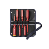 BỘ TUA VÍT CÁCH ĐIỆN THEO CHUẨN VDE ĐỰNG TRONG TÚI VẢI CUỘN CAO CẤP PB SWISS TOOLS PB 5542 SU GY