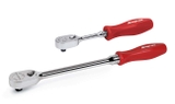 2 PC DUAL 80® TECHNOLOGY HARD GRIP LONG HANDLE RATCHET SET (RED) | RAT2TFHLDR | Snap-On | [Hàng Chính Hãng]
