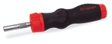 RATCHETING FIVE-POSITION SOFT GRIP SCREWDRIVER (RED) | SGDMRCE44 | Snap-On | [Hàng Chính Hãng]