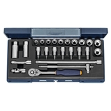 SOCKET SET 3/8 SQ/DR 25 PCS