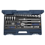 SOCKET SET 1/4+1/2, 38 PIECES
